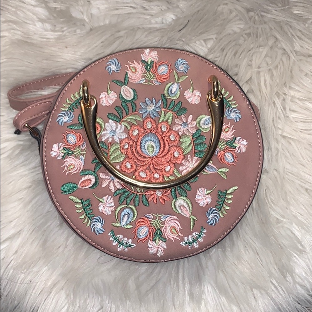Boho Embroidered round cross body